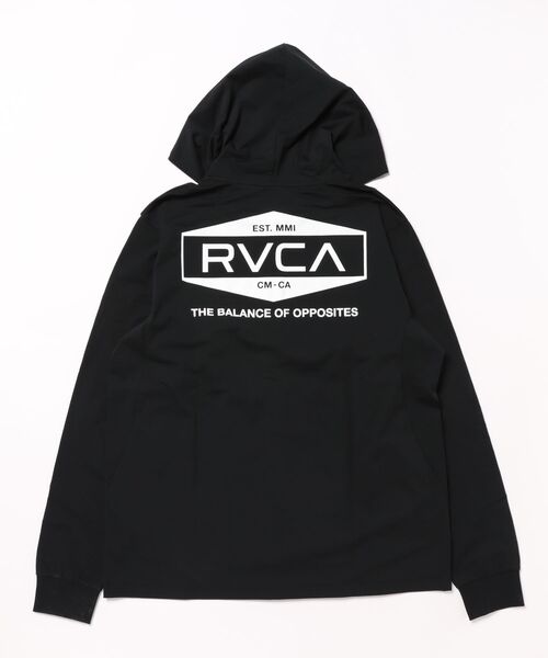 RVCA(ルーカ)の「RVCA メンズ ILL RVCA HEX BOX SFHD 長袖サーフTシャツ 【2025年春夏モデル】/ルーカ長袖ジップアップパーカーラッシュガード(水着)(ラッシュガード・メンズ・ブラック系その他/ブラック/ホワイト/ベージュ・SMALL/LARGE/X-LARGE/MEDIUM)」の5枚目の写真
