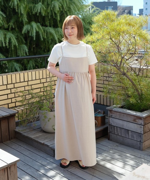 セール】【産前・産後対応】《リネンライクシリーズ》マタニティ