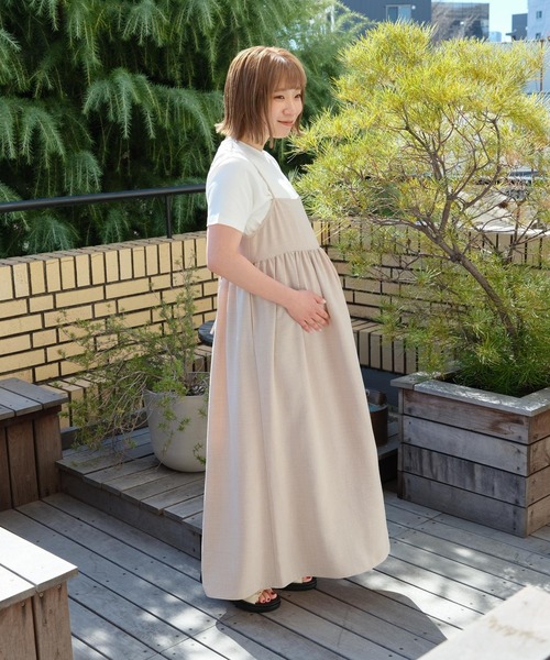 【新品未使用】baby lai/ Laivicar ワンピース 2Y 90 セール】【産前・産後対応】《リネンライクシリーズ》マタニティ