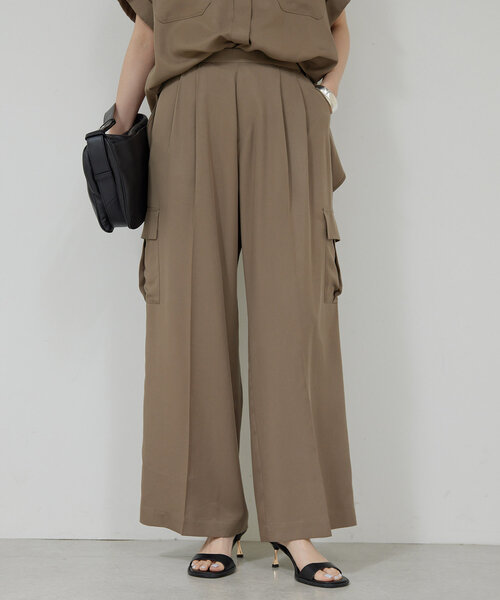 【25SS】【新品】GALLARDAGALANTE サテンカーゴパンツ GALLARDAGALANTE｜【セットアップ対応】サテンカーゴパンツ
