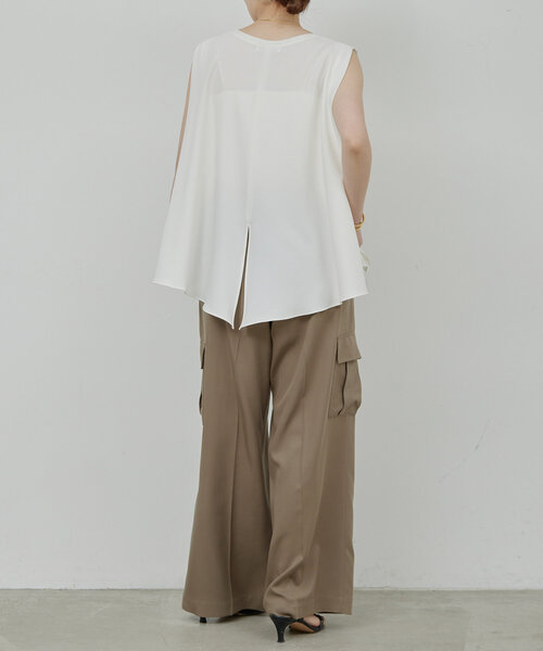 GALLARDAGALANTE（ガリャルダガランテ）の「【セットアップ対応】サテンカーゴパンツ（その他パンツ・レディース・ネイビー/モカ・1/0）」の18枚目の写真