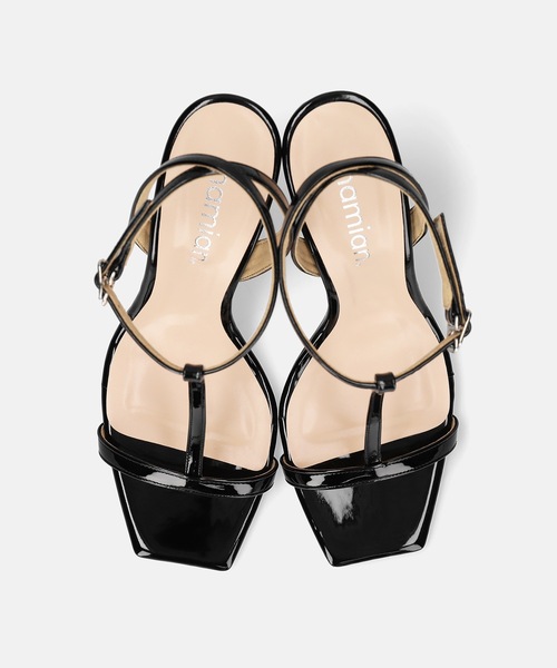 MAMIAN(マミアン)の「Tストラップ サンダル (9.0cmヒール)(サンダル・レディース・シルバー/レッド/ブラック/ベージュ・S/M/L)」の6枚目の写真