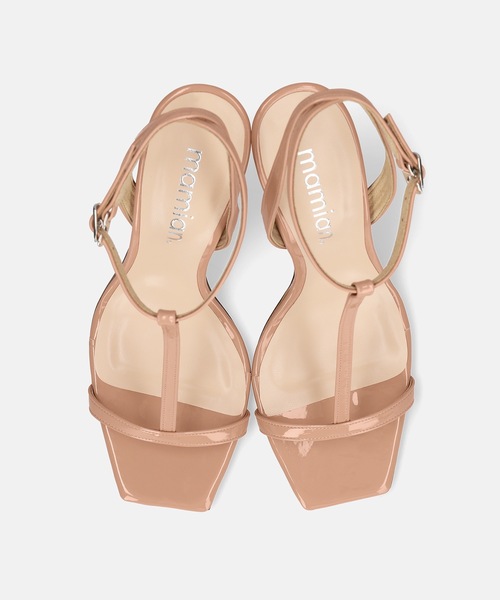 MAMIAN(マミアン)の「Tストラップ サンダル (9.0cmヒール)(サンダル・レディース・シルバー/レッド/ブラック/ベージュ・S/M/L)」の12枚目の写真