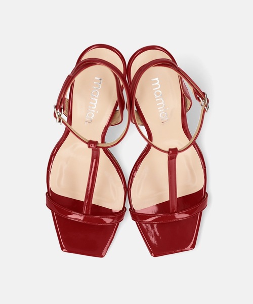 MAMIAN(マミアン)の「Tストラップ サンダル (9.0cmヒール)(サンダル・レディース・シルバー/レッド/ブラック/ベージュ・S/M/L)」の18枚目の写真