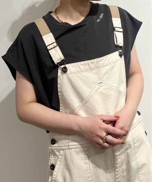 UNIVERSAL OVERALL(ユニバーサルオーバーオール)の「◆【UNIVERSAL OVER ALLコラボ】サロペット(サロペット/オーバーオール・レディース・ホワイト系その他/グリーン/ネイビー・MEDIUM)」の18枚目の写真