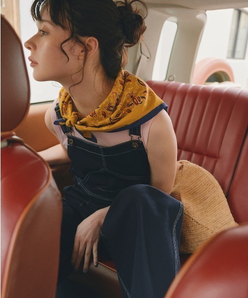 UNIVERSAL OVERALL(ユニバーサルオーバーオール)の「◆【UNIVERSAL OVER ALLコラボ】サロペット(サロペット/オーバーオール・レディース・ホワイト系その他/グリーン/ネイビー・MEDIUM)」の10枚目の写真