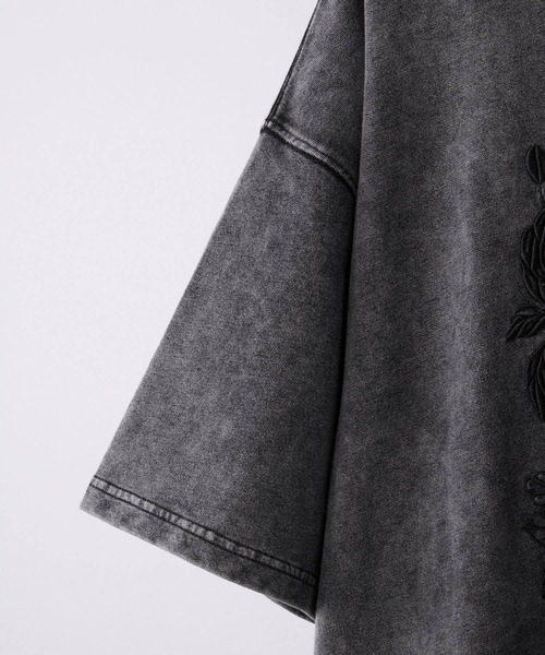 CLEL(クレイル)の「【CLEL】Light Oz Embroidered Design Short Sleeve Sweat/ライトオンス 刺繍デザイン半袖スウェット(Tシャツ/カットソー・メンズ・ダークグリーン/ブラック/チャコールグレー・S/M/XS/L)」の13枚目の写真