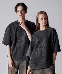 スウェット つけ襟」に該当するトップス（ブラック/黒色系