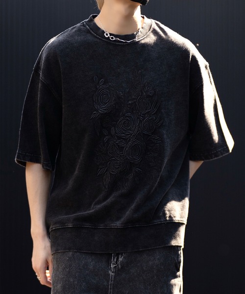 CLEL】Light Oz Embroidered Design Short Sleeve Sweat/ライト