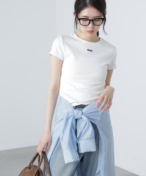 FREE'S MART(フリーズマート)の「◆ロゴ刺繍タグTシャツ(Tシャツ/カットソー・レディース・レッド/ブラック/ホワイト・FREE)」の14枚目の写真