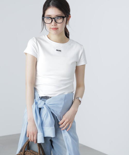 FREE'S MART(フリーズマート)の「◆ロゴ刺繍タグTシャツ(Tシャツ/カットソー・レディース・レッド/ブラック/ホワイト・FREE)」の15枚目の写真