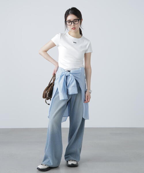 FREE'S MART(フリーズマート)の「◆ロゴ刺繍タグTシャツ(Tシャツ/カットソー・レディース・レッド/ブラック/ホワイト・FREE)」の17枚目の写真