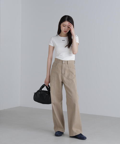 FREE'S MART(フリーズマート)の「◆ロゴ刺繍タグTシャツ(Tシャツ/カットソー・レディース・レッド/ブラック/ホワイト・FREE)」の22枚目の写真