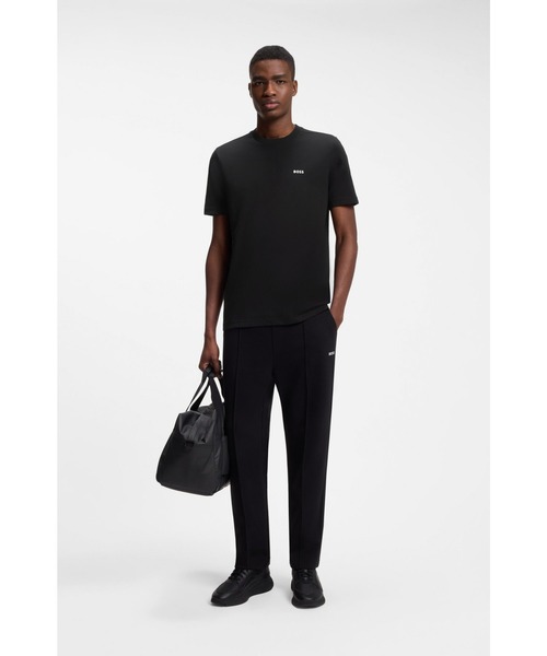 BOSS(ボス)の「レギュラーフィットTシャツ ストレッチコットン コントラストロゴ(Tシャツ/カットソー・メンズ・ブラック/ダークブルー/ホワイト・L/XXL/XL/M/S/XXXL)」の10枚目の写真