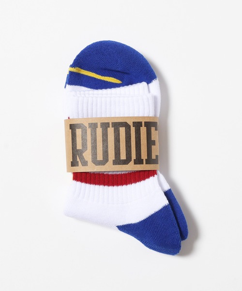 RUDIE'S(ルーディーズ)の「MIGHTY SOCKS(ソックス/靴下・メンズ・ホワイト×ブラック/ホワイト×ブルー・FREE)」の9枚目の写真