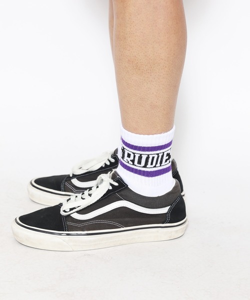 RUDIE'S(ルーディーズ)の「MIGHTY SOCKS(ソックス/靴下・メンズ・ホワイト×ブラック/ホワイト×ブルー・FREE)」の6枚目の写真