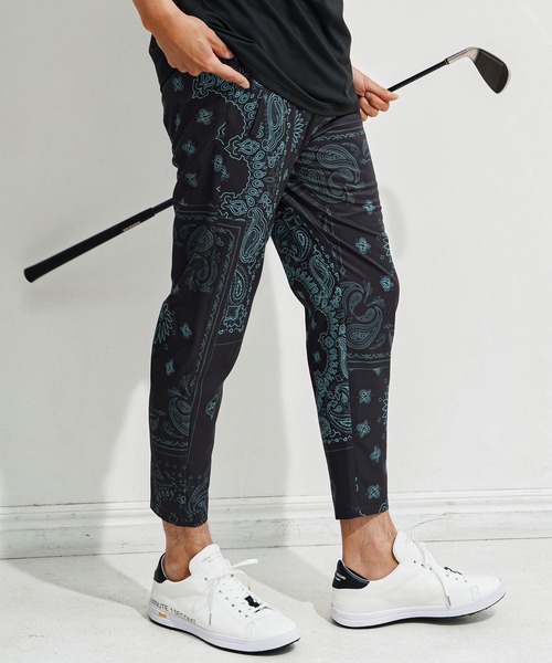 1minute 1second(ワンミニットワンセカンド)の「mp13514-bandana pattern tapered pants テーパードパンツ(その他パンツ・メンズ・ブラック×ホワイト/ホワイト×ブラック/ブラック×ブルー・S/M/L/XL)」の3枚目の写真