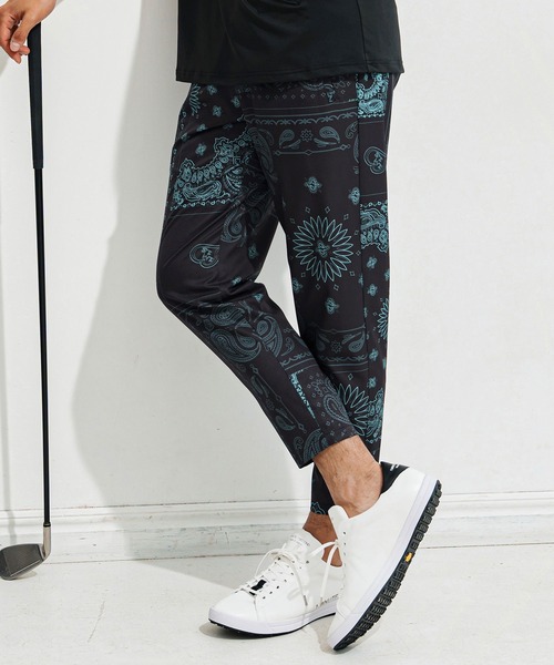 1minute 1second(ワンミニットワンセカンド)の「mp13514-bandana pattern tapered pants テーパードパンツ(その他パンツ・メンズ・ブラック×ホワイト/ホワイト×ブラック/ブラック×ブルー・S/M/L/XL)」の5枚目の写真