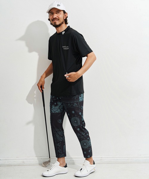 1minute 1second(ワンミニットワンセカンド)の「mp13514-bandana pattern tapered pants テーパードパンツ(その他パンツ・メンズ・ブラック×ホワイト/ホワイト×ブラック/ブラック×ブルー・S/M/L/XL)」の6枚目の写真