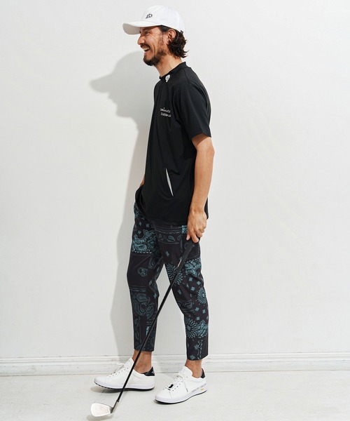 1minute 1second(ワンミニットワンセカンド)の「mp13514-bandana pattern tapered pants テーパードパンツ(その他パンツ・メンズ・ブラック×ホワイト/ホワイト×ブラック/ブラック×ブルー・S/M/L/XL)」の7枚目の写真