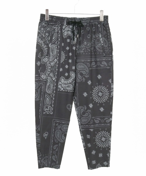 1minute 1second(ワンミニットワンセカンド)の「mp13514-bandana pattern tapered pants テーパードパンツ(その他パンツ・メンズ・ブラック×ホワイト/ホワイト×ブラック/ブラック×ブルー・S/M/L/XL)」の19枚目の写真