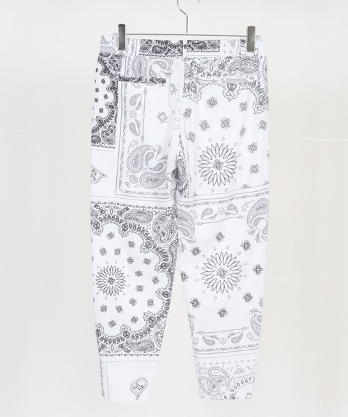 1minute 1second(ワンミニットワンセカンド)の「mp13514-bandana pattern tapered pants テーパードパンツ(その他パンツ・メンズ・ブラック×ホワイト/ホワイト×ブラック/ブラック×ブルー・S/M/L/XL)」の21枚目の写真