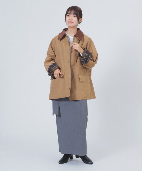 Barbour(バブアー)の「【別注】Barbour / BEDALE ジャケット(ブルゾン・レディース・ベージュ/ブラック/オリーブ・36/38)」の9枚目の写真