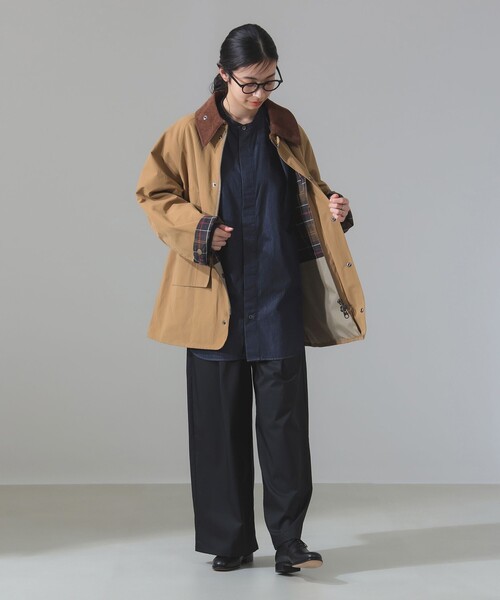 Barbour(バブアー)の「【別注】Barbour / BEDALE ジャケット(ブルゾン・レディース・ベージュ/ブラック/オリーブ・36/38)」の11枚目の写真