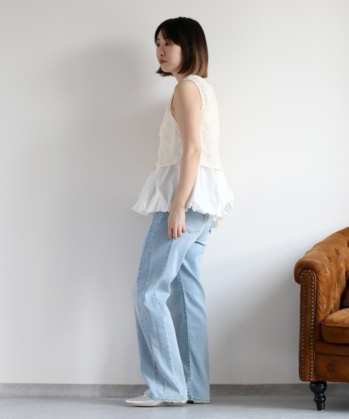 cepo（セポ）の「カップ付きドッキングタンクトップ（タンクトップ・レディース・ホワイト/ブラック・M）」の4枚目の写真