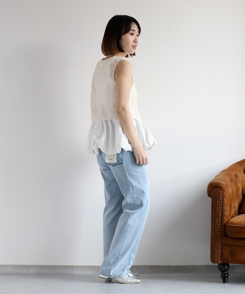 cepo（セポ）の「カップ付きドッキングタンクトップ（タンクトップ・レディース・ホワイト/ブラック・M）」の6枚目の写真