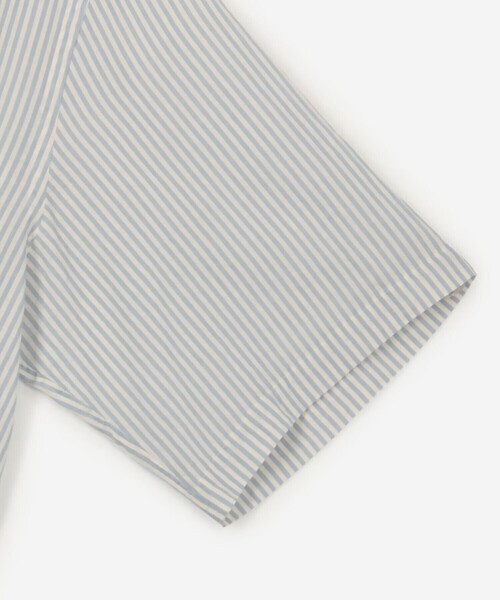 KAPTAIN SUNSHINE 半袖シャツ 38 グレー Kaptain Sunshine】Suvin Boat neck Shirt GRAY BORDER ボート