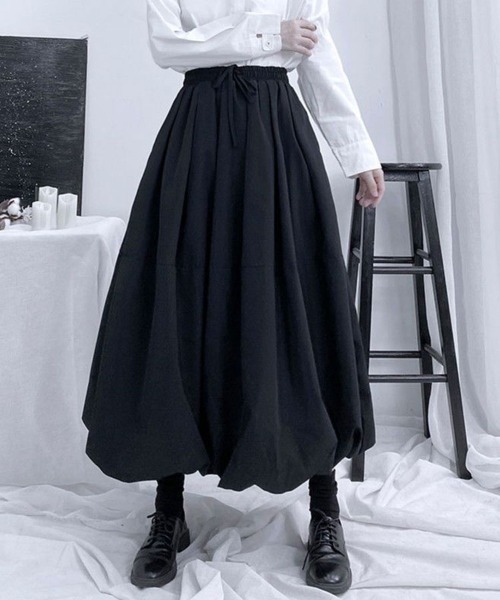 SallyLunn（サリーラン）の「バルーンボリュームロングスカート（Tシャツ/カットソー・レディース・ブラック・MEDIUM/LARGE）」の5枚目の写真