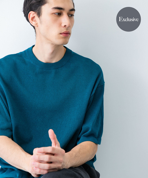 クレプスキュール　半袖ニット　crepuscule crepuscule (クレプスキュール) Knit Tee / ニットT