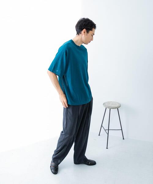 セール】『別注』crepuscule×UR Washi Knit Short-Sleeve T