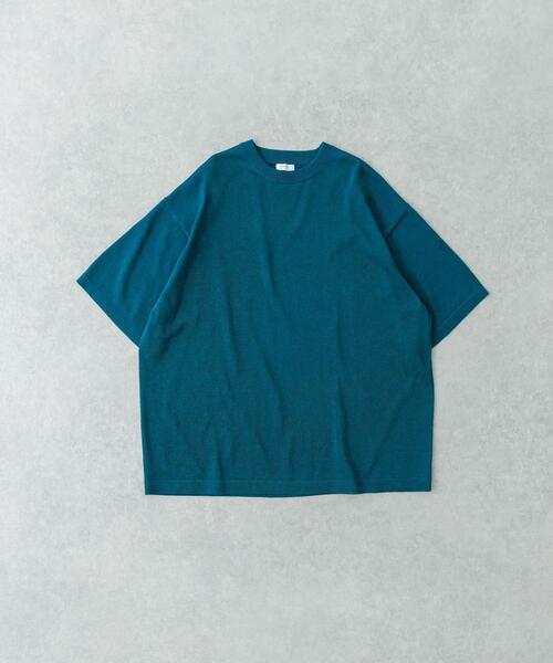 crepuscule（クレプスキュール）の「『別注』crepuscule×UR　Washi Knit Short-Sleeve T-shirts（ニット/セーター・メンズ・チャコールグレー/ブラック/グリーン・1/2）」の10枚目の写真