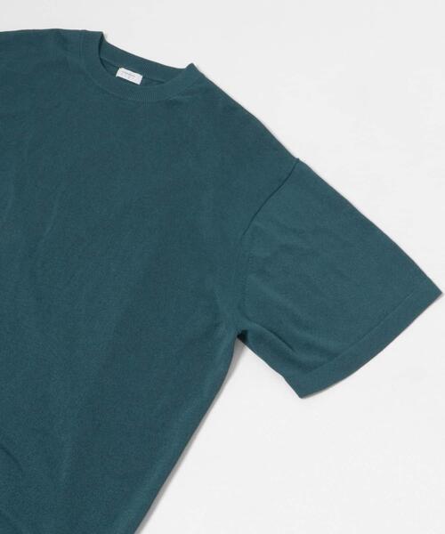 crepuscule（クレプスキュール）の「『別注』crepuscule×UR　Washi Knit Short-Sleeve T-shirts（ニット/セーター・メンズ・チャコールグレー/ブラック/グリーン・1/2）」の12枚目の写真
