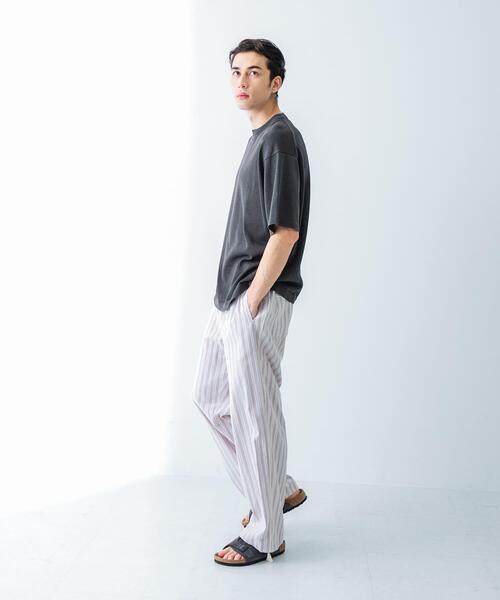 crepuscule（クレプスキュール）の「『別注』crepuscule×UR　Washi Knit Short-Sleeve T-shirts（ニット/セーター・メンズ・チャコールグレー/ブラック/グリーン・1/2）」の20枚目の写真