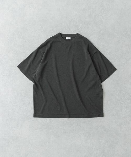 セール】『別注』crepuscule×UR Washi Knit Short-Sleeve T-shirts