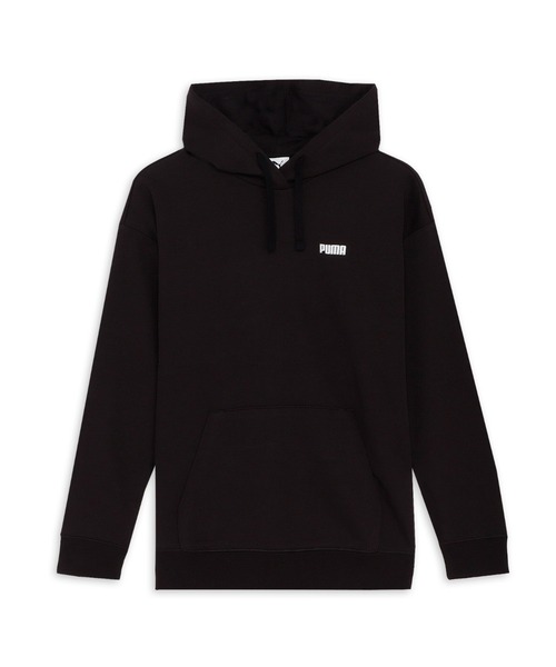 PUMA(プーマ)の「PUMA プーマ ウィメンズ ESS スモール ロゴ リラックスド フーディー(パーカー・レディース・ネイビー/ブラック・SMALL/MEDIUM/LARGE/X-SMALL)」の2枚目の写真