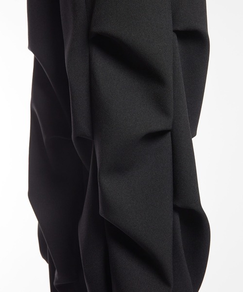 gomme（ゴム）の「ウーリーツイル　リンプルパンツ（その他パンツ・レディース・ボルドー/ブラック/チャコールグレー・MEDIUM）」の8枚目の写真