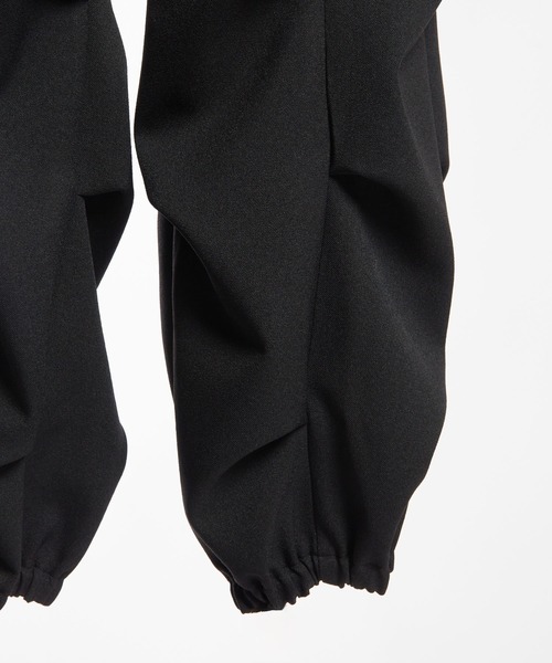 gomme（ゴム）の「ウーリーツイル　リンプルパンツ（その他パンツ・レディース・ボルドー/ブラック/チャコールグレー・MEDIUM）」の9枚目の写真