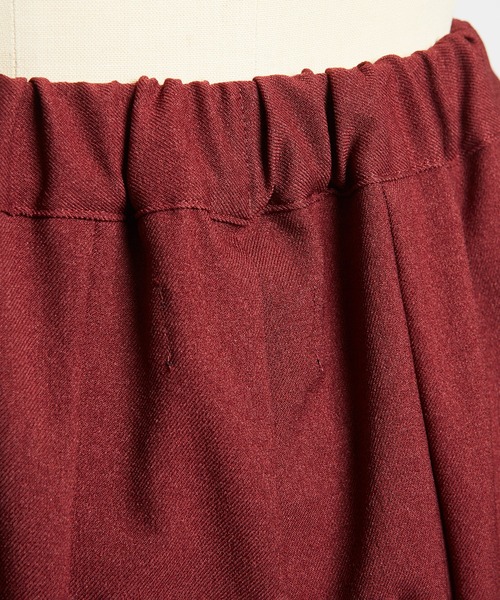 gomme（ゴム）の「ウーリーツイル　リンプルパンツ（その他パンツ・レディース・ボルドー/ブラック/チャコールグレー・MEDIUM）」の16枚目の写真