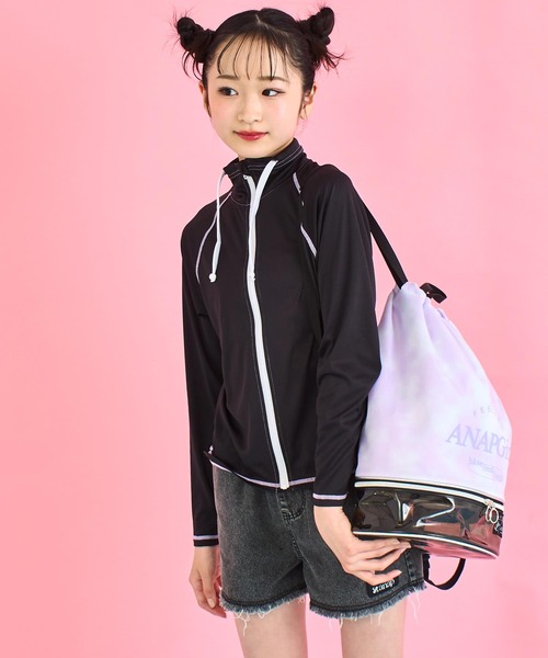 セール】バック ハート ロゴ ハイネック ラッシュガード（ラッシュ