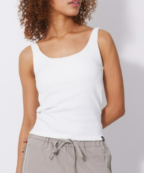 FIG&VIPER（フィグアンドバイパー）の「カップ付 Basic Liberty タンク（タンクトップ・レディース・ピンク/ブラック/ホワイト・FREE）」の2枚目の写真