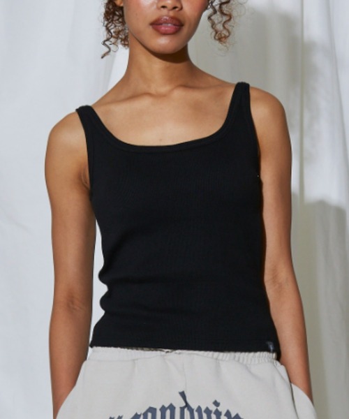 FIG&VIPER（フィグアンドバイパー）の「カップ付 Basic Liberty タンク（タンクトップ・レディース・ピンク/ブラック/ホワイト・FREE）」の3枚目の写真