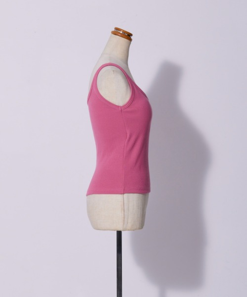 FIG&VIPER（フィグアンドバイパー）の「カップ付 Basic Liberty タンク（タンクトップ・レディース・ピンク/ブラック/ホワイト・FREE）」の17枚目の写真