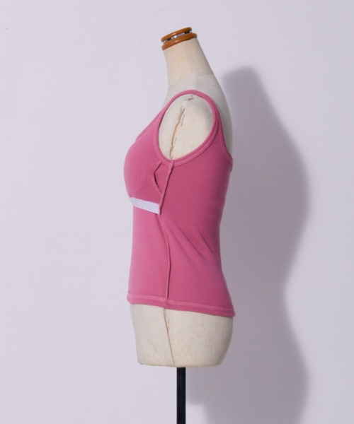 FIG&VIPER（フィグアンドバイパー）の「カップ付 Basic Liberty タンク（タンクトップ・レディース・ピンク/ブラック/ホワイト・FREE）」の14枚目の写真