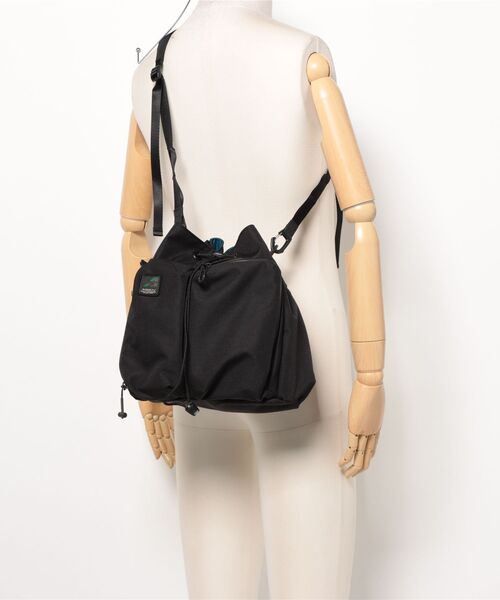 AS2OV（アッソブ）の「【AS2OV/アッソブ】 CORDURA STANDARD SERIES DRAWSTRING SHOULDER（ショルダーバッグ・メンズ・グレー/ブラック/カーキ/ネイビー/キャメル・FREE）」の6枚目の写真