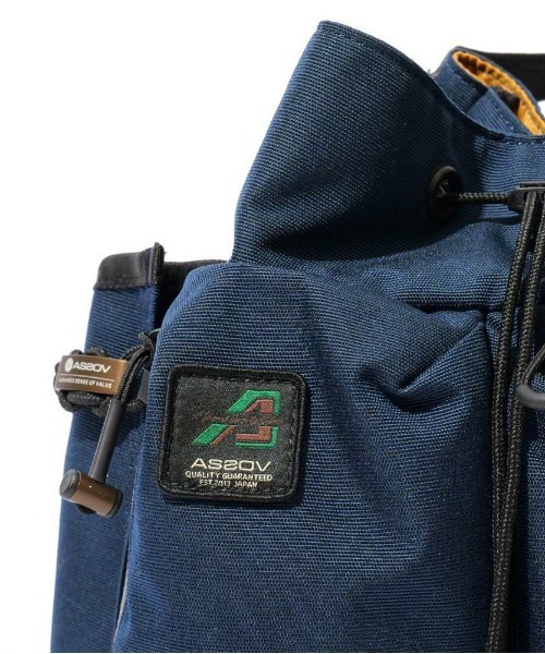 AS2OV（アッソブ）の「【AS2OV/アッソブ】 CORDURA STANDARD SERIES DRAWSTRING SHOULDER（ショルダーバッグ・メンズ・グレー/ブラック/カーキ/ネイビー/キャメル・FREE）」の8枚目の写真
