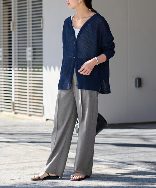 FRAMeWORK（フレームワーク）の「≪追加≫撥水強撚PEバレルパンツ 2（スラックス・レディース・ブラウン系その他/チャコールグレー・38/40/36）」の18枚目の写真